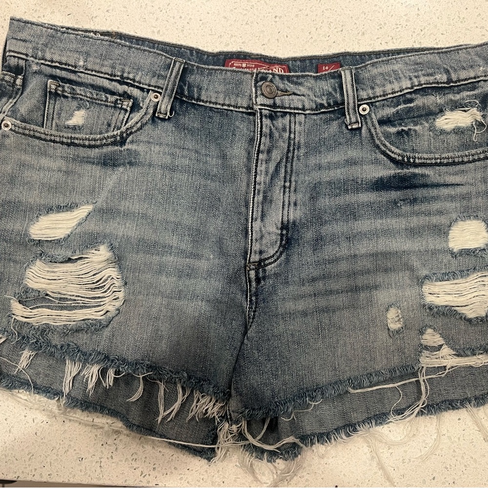 Lucky Brand Ripped Jean Shorts